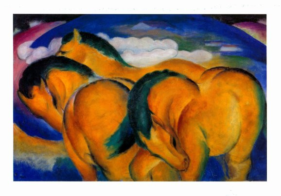 Franz Marc, Die kleinen gelben Pferde, 1912