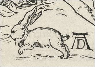 Albrecht Dürer, Die heilige Familie mit den 3 Hasen (Ausschnitt)