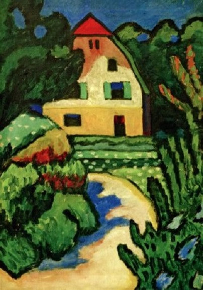 Gabriele Münter, Das rote Haus, 1909