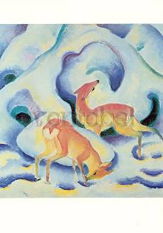 Franz Marc, Rehe im Schnee