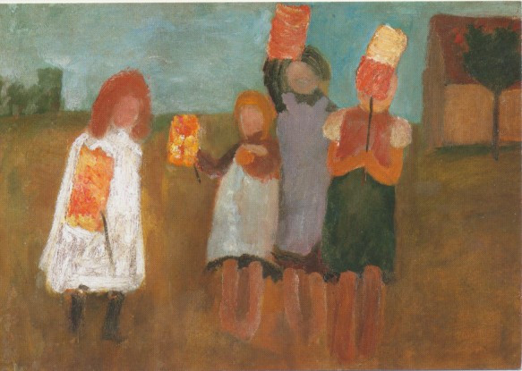 Paula Modersohn Becker, Kinder mit Papierlaternen
