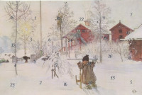 Adventskalenderkarte Adventskalenderkarte