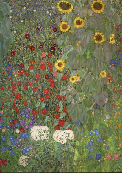 Gustav Klimt, Garten mit Sonnenblumen