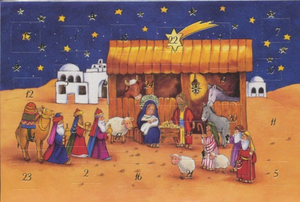 Adventskalenderkarte