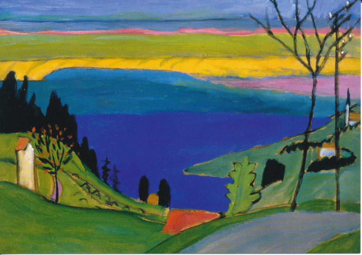 Am Strand 1919 Postkarte Gabriele Münter